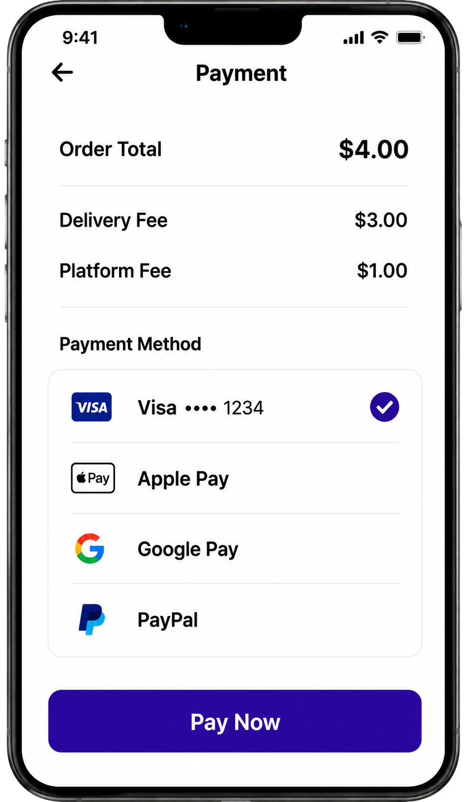 Armada consumer app — Secure checkout